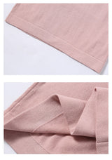 CHOCHENGCO, Vegan scoop neck short sleeve sweater, stretch knit top, 100% Cotton, natural fabric